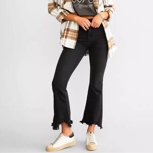 Black Frayed Hem Womens’s Jeans